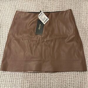 Shinestar Vegan Leather Skirt – Brand new with tag